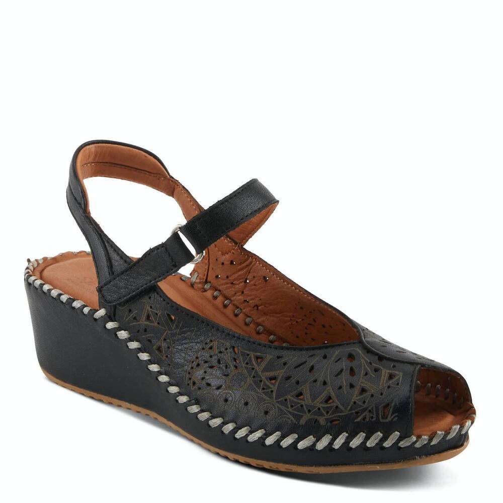 NEW SPRING STEP SHOES women's santonio sandal in black